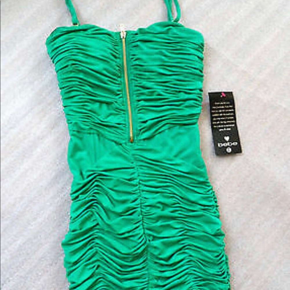 Bebe Mini Double Zip Dress, Size S